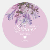 Brautparty Runder Aufkleber (Vorderseite)