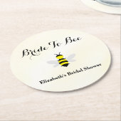 Brautparty Runder Pappuntersetzer (Angewinkelt)