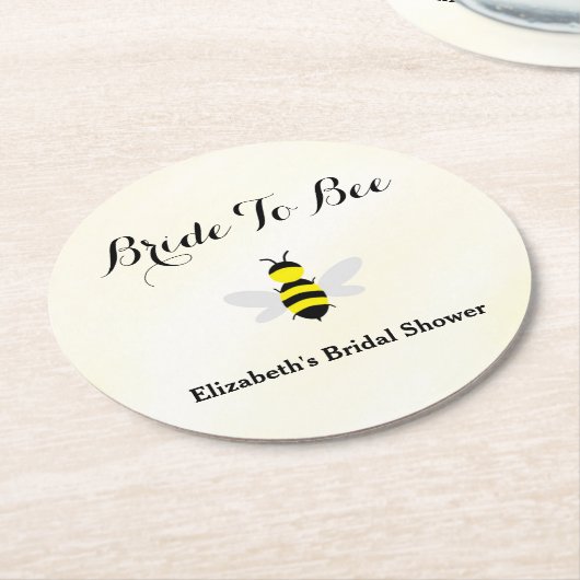 Brautparty Runder Pappuntersetzer (Angewinkelt)