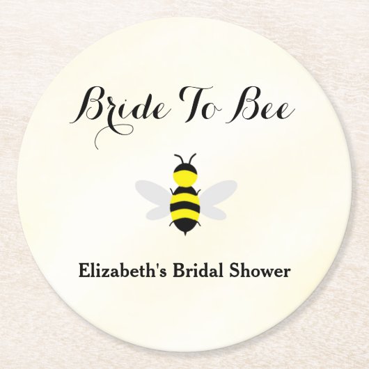 Brautparty Runder Pappuntersetzer (Vorderseite)