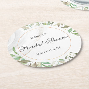 Brautparty-Rundpapier-Untersetzer Runder Pappuntersetzer