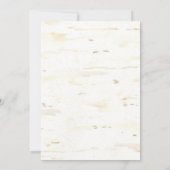 Brautparty Rustic Wreath Boho Feather Birch Einladung (Rückseite)