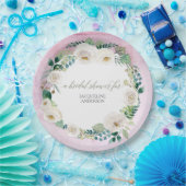 Brautparty Rustikale Kleider Lavendel Weiße Rosen Pappteller (Party)