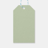 Brautparty Rustikaler Boho Blush Rosa Rosa Blütenb Geschenkanhänger (Rückseite)