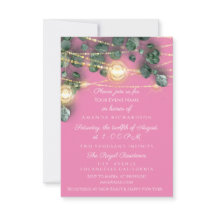 Brautparty Rustikales Holz Gold Pink Jars Light