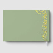 Brautparty "Sage Green Botanical Blätter" Gästebuch (Rückseite)