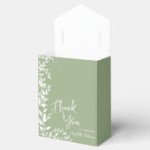 Brautparty "Sage Green Botanical Blätter" Geschenkschachtel (Geöffnet)