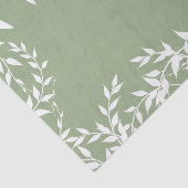Brautparty "Sage Green Botanical Blätter" Seidenpapier (Ausschnitt)