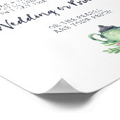 Brautparty sagt nicht "Bride Game Sign" Poster (Ecke)