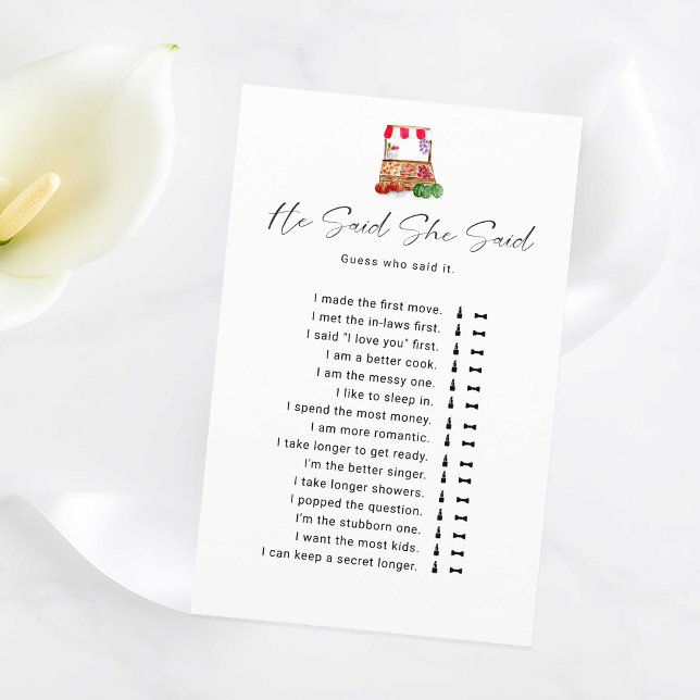 Brautparty, sagte er, sie sagte Spiel (Von Creator hochgeladen)