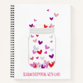 Brautparty-Saison mit Liebe Rezept Notizblock (Vorderseite)