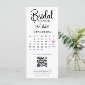 Brautparty Save the Date Foto QR Code Hochzeit (Stehend Vorderseite)