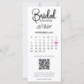 Brautparty Save the Date Foto QR Code Hochzeit (Vorderseite)