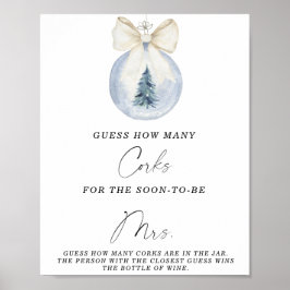 Brautparty schätzt, wie viele Corks Poster