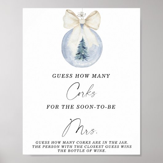 Brautparty schätzt, wie viele Corks Poster (Vorne)