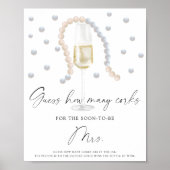 Brautparty schätzt wie viele Korken Poster (Vorne)