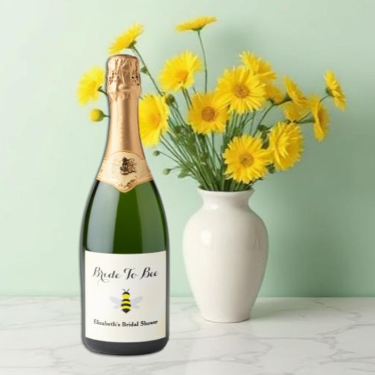 Brautparty Schaumweinetikett