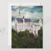 Brautparty, Schloss-Themed Hochzeit Einladung (Rückseite)