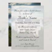 Brautparty, Schloss-Themed Hochzeit Einladung (Vorne/Hinten)