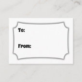 Brautparty "Schwarz & Weiß ohne Leerlaufanzeige" Begleitkarte (Rückseite)