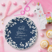 Brautparty Script Gipskraut Rustikales Land Pappteller (Party)