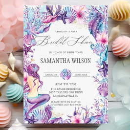 Brautparty "Sea Mermaid Reef Muscheln" Einladung