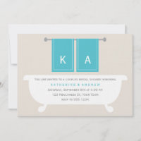 Brautparty seiner und ihrer Handtücher {aquamarin}