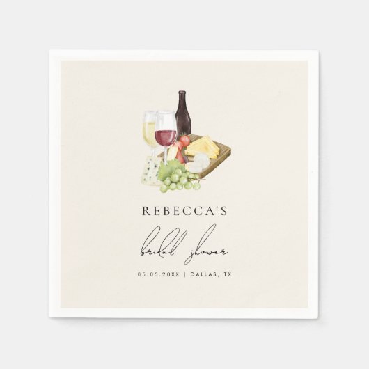 Brautparty: Serviette (Vorderseite)