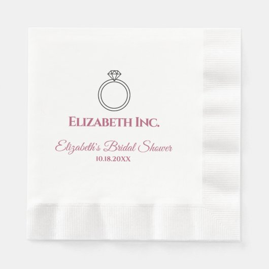 Brautparty Serviette (Vorderseite)