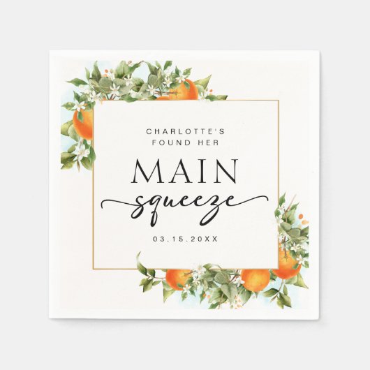 Brautparty Serviette (Vorderseite)