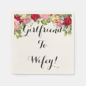 Brautparty-Servietten Serviette (Vorderseite)