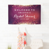 Brautparty Shimmer Gold Glitzer Glitzern Banner (Insitu)