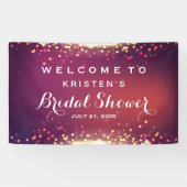 Brautparty Shimmer Gold Glitzer Glitzern Banner (Horizontal)