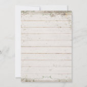 Brautparty Shiplap Holzbrett Blaue Hydrangee Einladung (Rückseite)