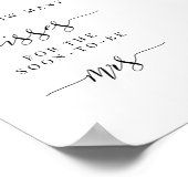 Brautparty Sign - raten Sie, wie viele Küsse Poster (Ecke)