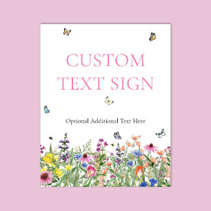 Brautparty-Signatur für Wildblume Poster