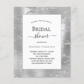 Brautparty Silber - Haushaltseinladung (Vorderseite)
