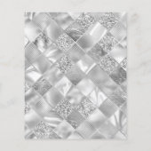 Brautparty Silber - moderne Haushaltseinladung Flyer (Hinten)