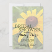 Brautparty Single Rudbeckia Foto Custom Einladung (Vorderseite)