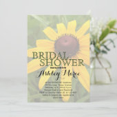 Brautparty | Single Rudbeckia Fotografie Einladung (Stehend Vorderseite)