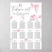 Brautparty-Sitzplan Poster (Vorne)