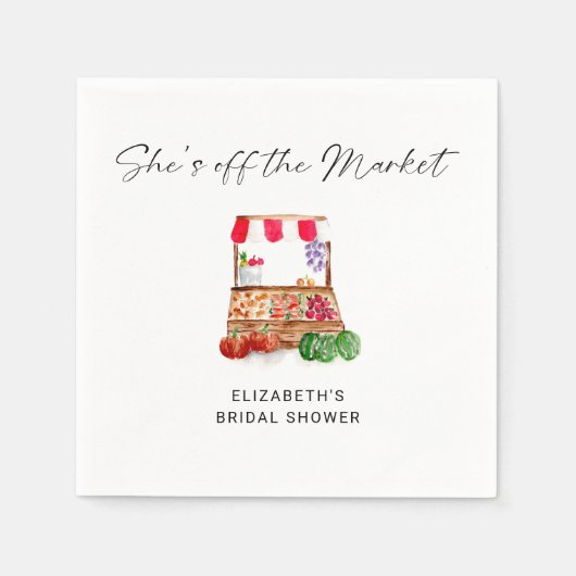 Brautparty-Skript für den Markt Serviette (Vorderseite)