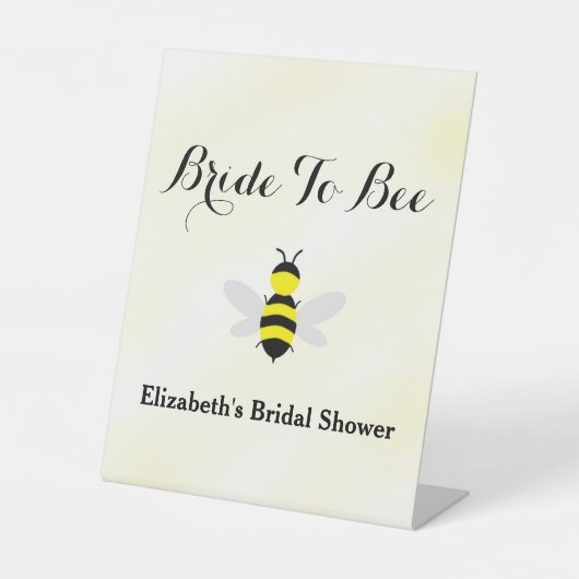 Brautparty Sockelschild (Vorderseite)