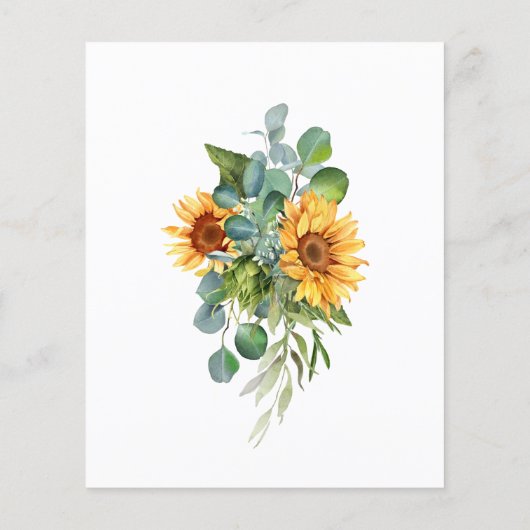 Brautparty-Sonnenblumen (Rückseite)