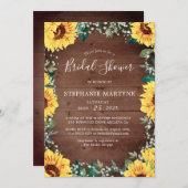 Brautparty Sonnenblumen Babys Atemschutzbrille Hol Einladung (Vorne/Hinten)