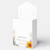 Brautparty Sonnenblumen Eukalyptus vielen Dank Geschenkschachtel (Geöffnet)