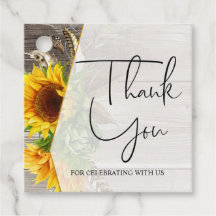 Brautparty, Sonnenblumen, GASTGESCHENK