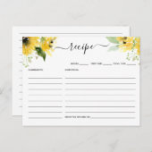 Brautparty Sonnenblumen Postkarte (Vorne/Hinten)