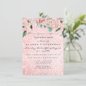 Brautparty Spark Rose Rosa Rosenkleid Florenz Einladung (Stehend Vorderseite)