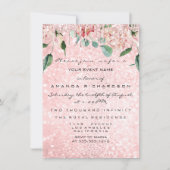 Brautparty Spark Rose Rosa Rosenkleid Florenz Einladung (Vorderseite)